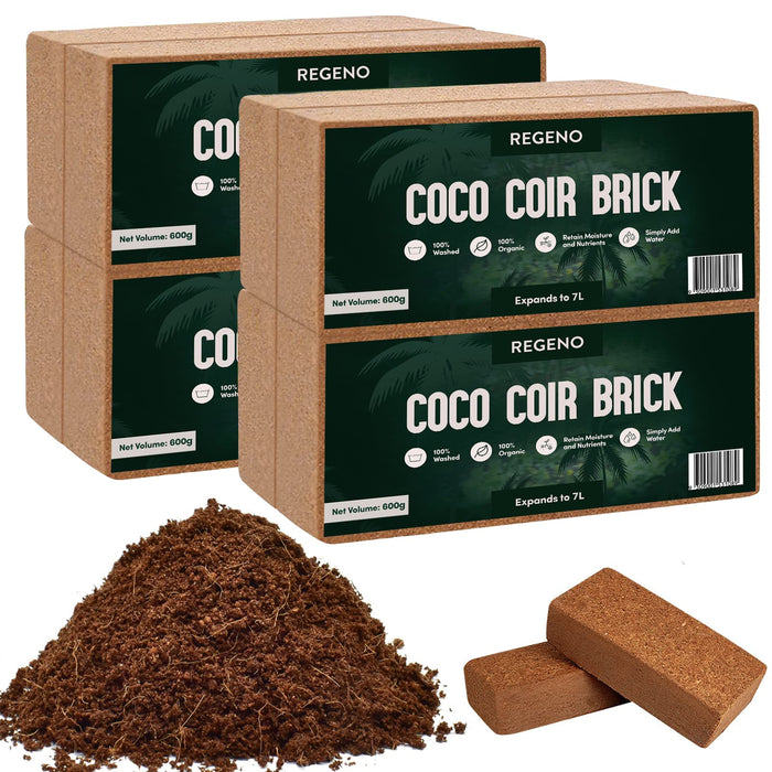 Coco Coir Brick - 600g - 7L - Multi-Pack